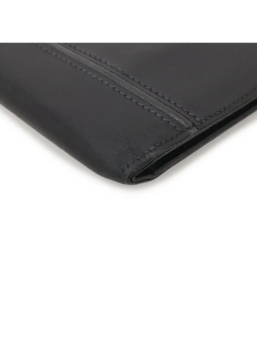 Hermes Mc2 Copernicus Bifold Billfold Wallet Leather Black